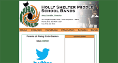 Desktop Screenshot of hollyshelterbands.com